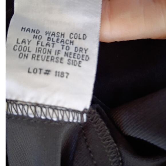 RM Richards Beaded Empire Waist Black Dress Sz 8 Sexy Low Cut Evening Cocktail - Picture 11 of 11